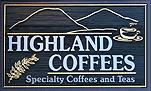 Highland Coffees Sign